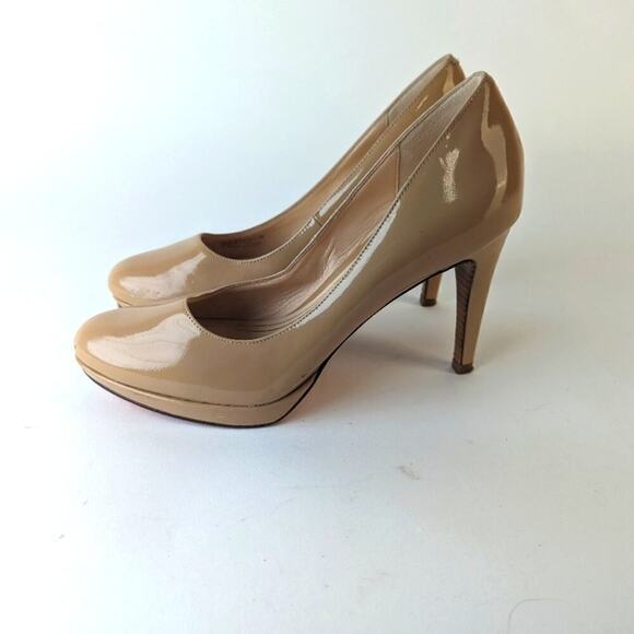 Cole Haan x Nike Air Nude Patent Leather Platform Heels / 7 - Picture 1 of 8